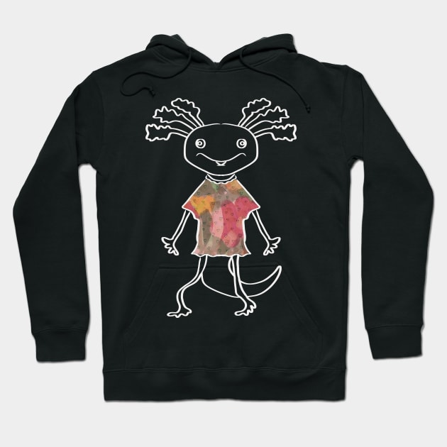 sweet funny axolotl Hoodie by neteor